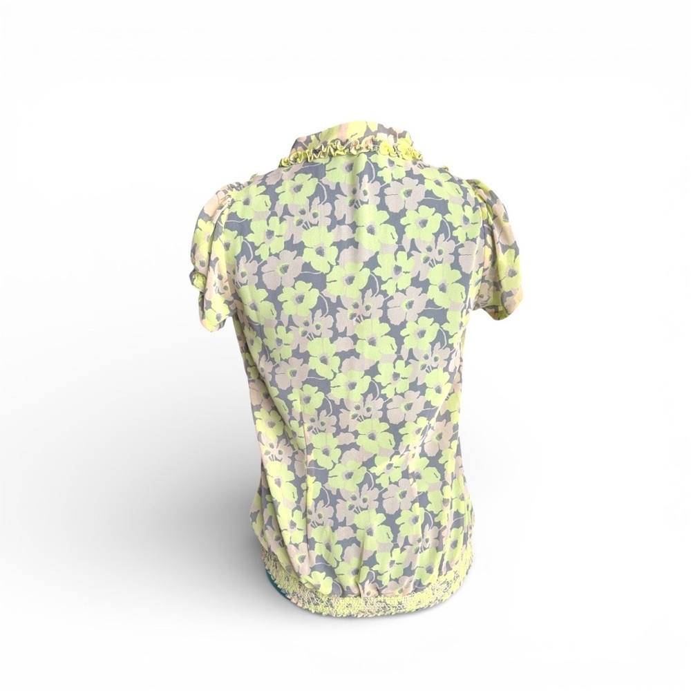 Fossil Yellow and Green Floral Blouse - Picture 10 of 12